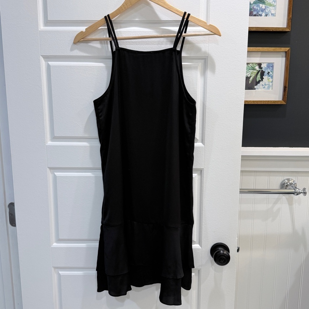 Mossimo Black Satin Mini Dress XS - Picture 8 of 11